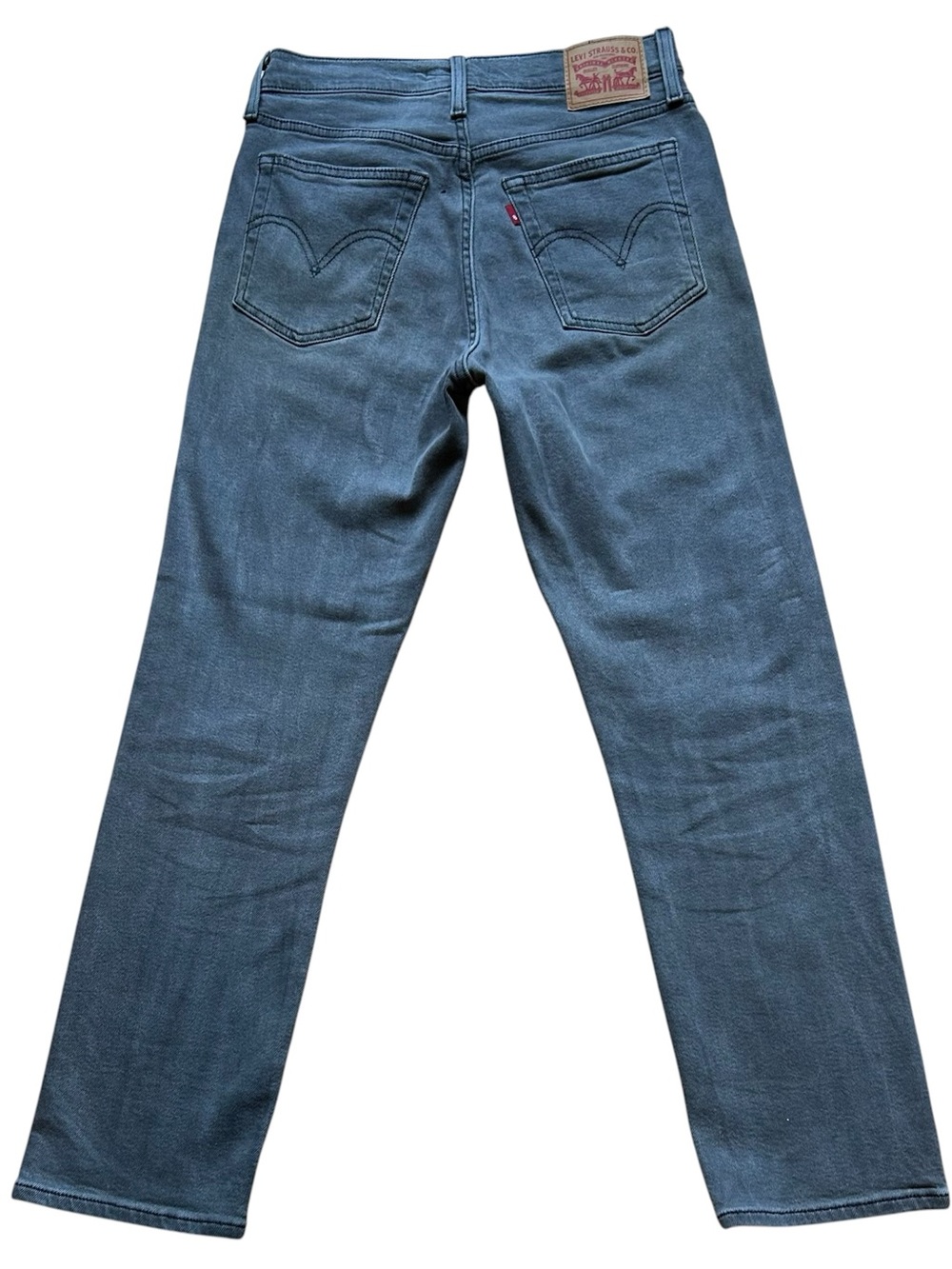 Levi’s Wedgie Straight Jeans High Rise 90s Cropped Grey Women’s 28 - Picture 3 of 8